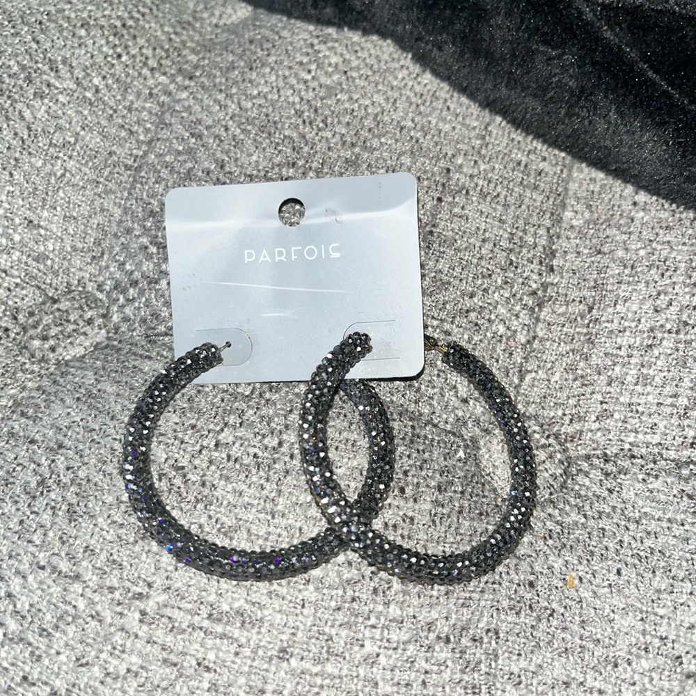 Parfois sparkly hoop earrings
